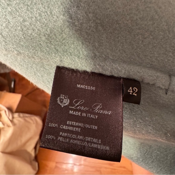 LORO PIANA KAELAN CASH DOUBLE MINT CASHMERE OVERCOAT SIZE 42 - Picture 6 of 8